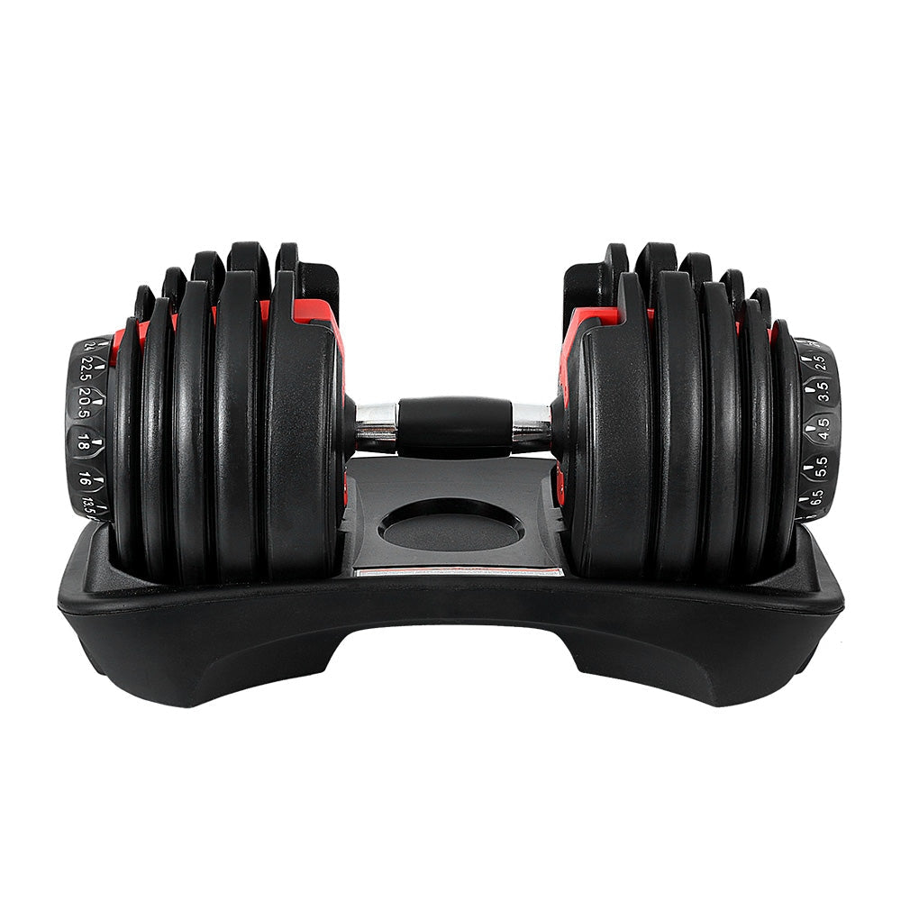 24kg Adjustable Dumbbell Dumbbells Weight Plates Home Gym Fitness Exercise Sports & Fast shipping On sale