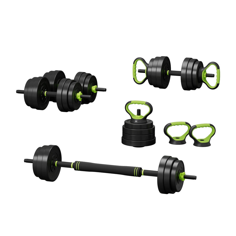 25kg Adjustable Dumbbells Set Kettle Bell Weight Plates Barbells Gym Sports & Fitness Fast shipping On sale