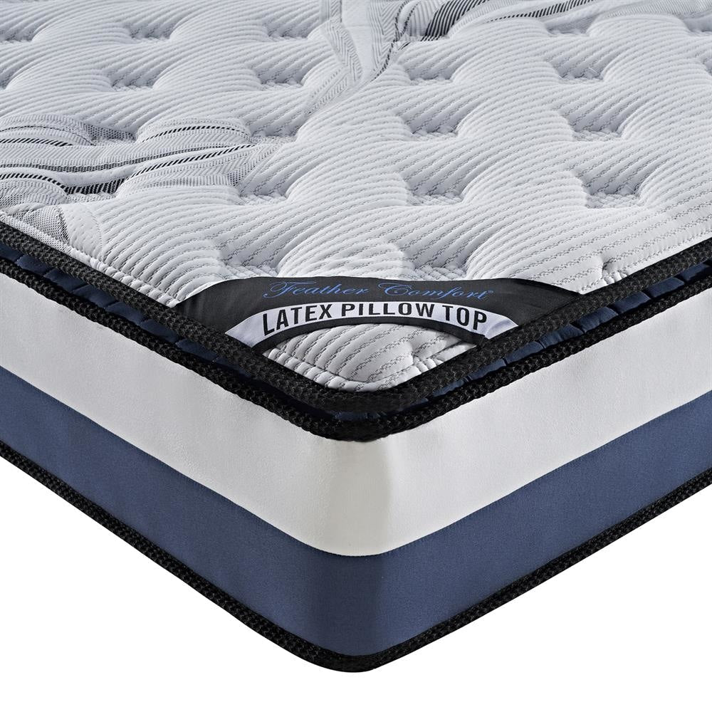 28cm Thick 100% Natural Latex Layer Pillowtop Mattress in Double size Fast shipping On sale