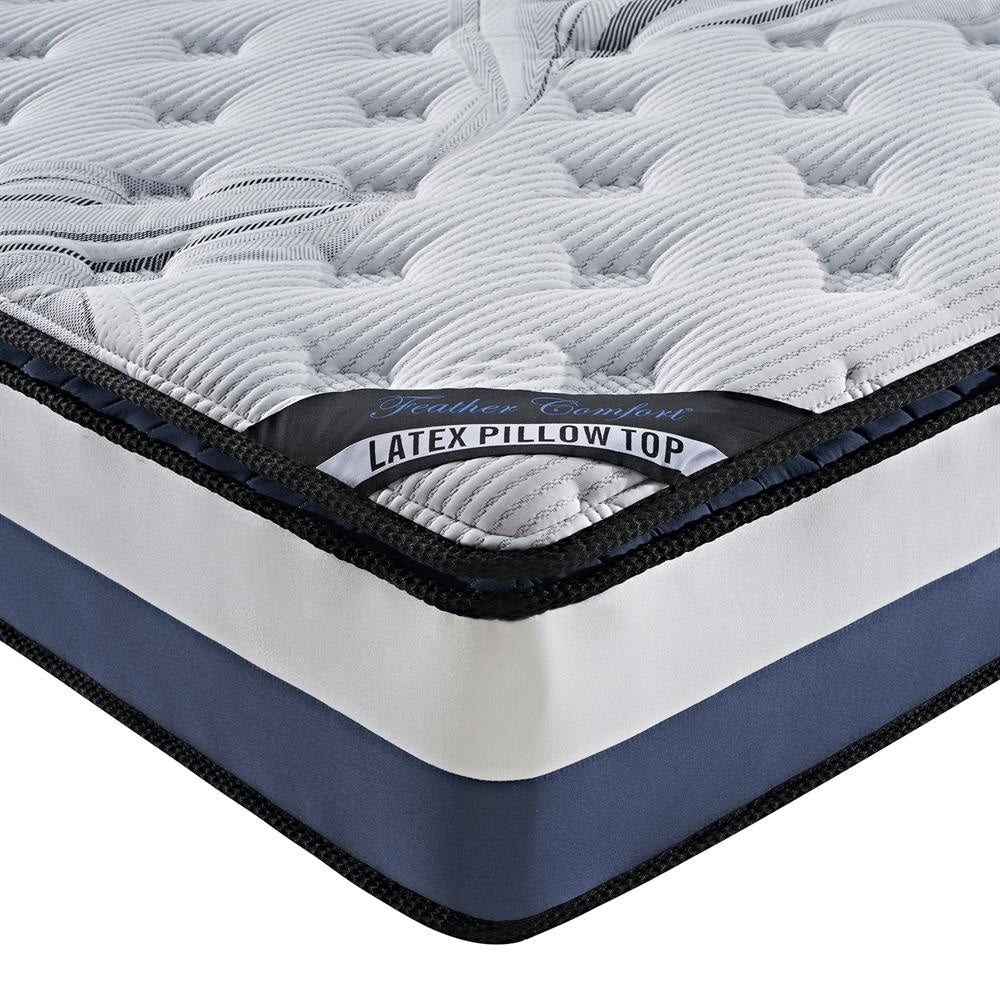 28cm Thick 100% Natural Latex Layer Pillowtop Mattress in Single size Fast shipping On sale