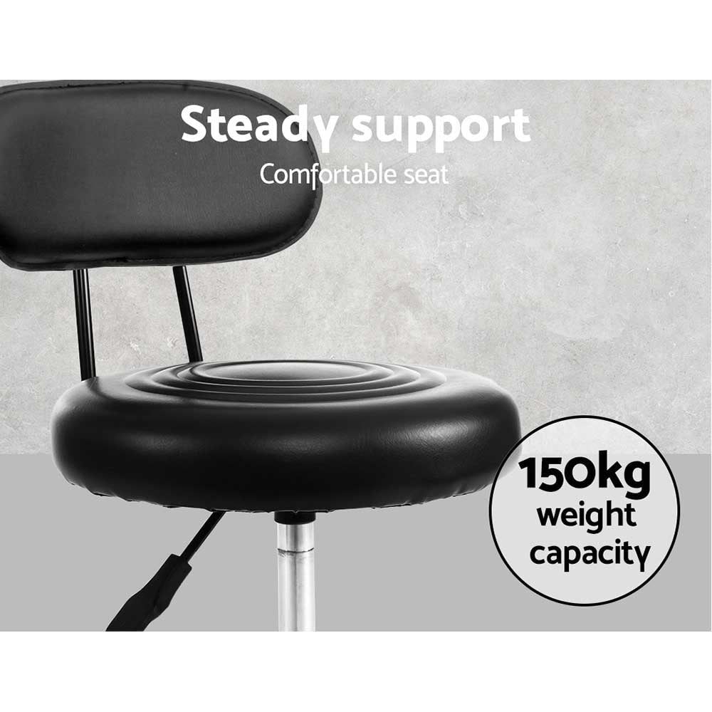 2X Salon Stool Swivel Backrest Chair Barber Hairdressing Hydraulic Lift Bar Fast shipping On sale