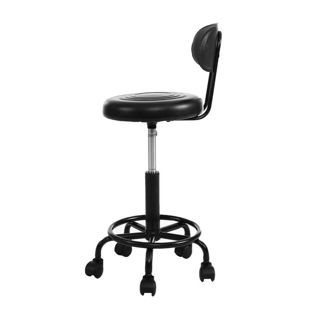 2X Salon Stool Swivel Backrest Chair Barber Hairdressing Hydraulic Lift Bar Fast shipping On sale