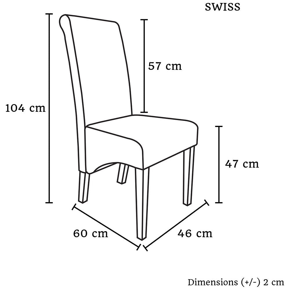 2x Wooden Frame Black Leatherette Dining Chairs with Solid Pine Legs Chair Fast shipping On sale