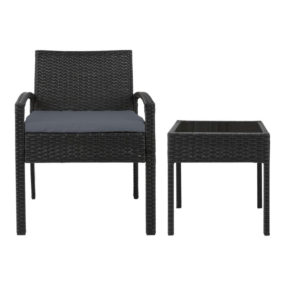 3-piece Outdoor Set - Black Sets Fast shipping On sale