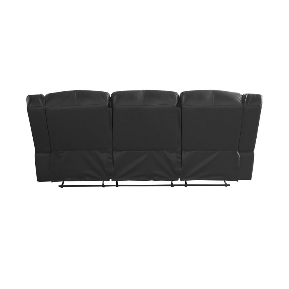 3 Seater Recliner Sofa In Faux Leather Lounge Couch in Black Chair Fast shipping On sale