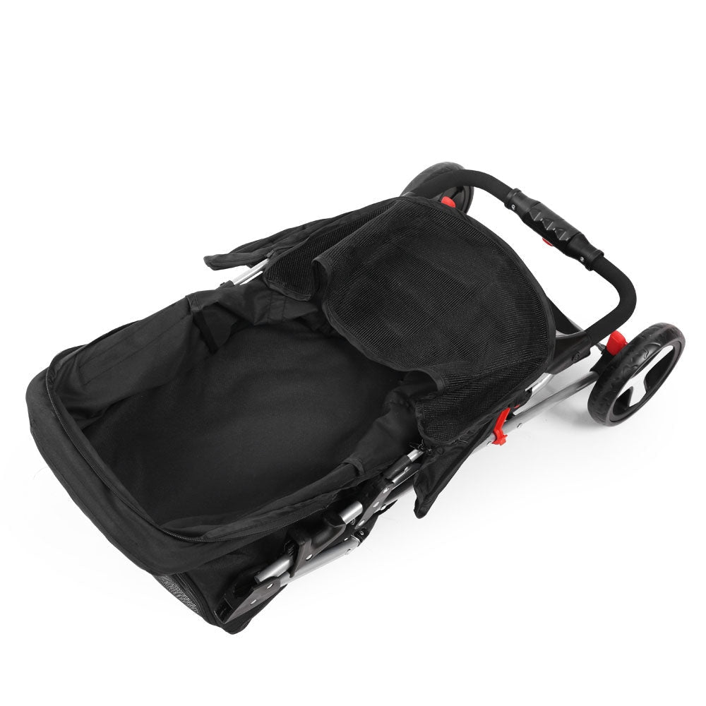 3 Wheel Pet Stroller - Black Dog Supplies Fast shipping On sale