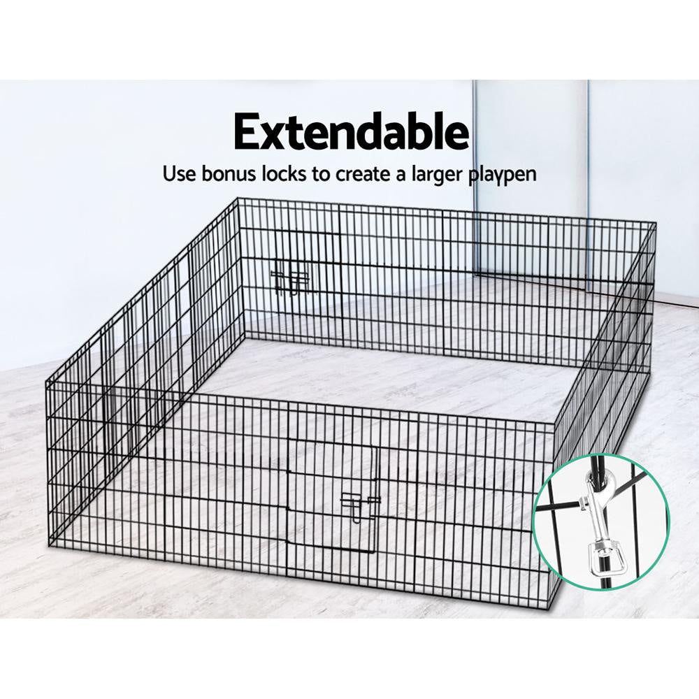 30’ 8 Panel Pet Dog Playpen Puppy Exercise Cage Enclosure Play Pen Fence Supplies Fast shipping On sale