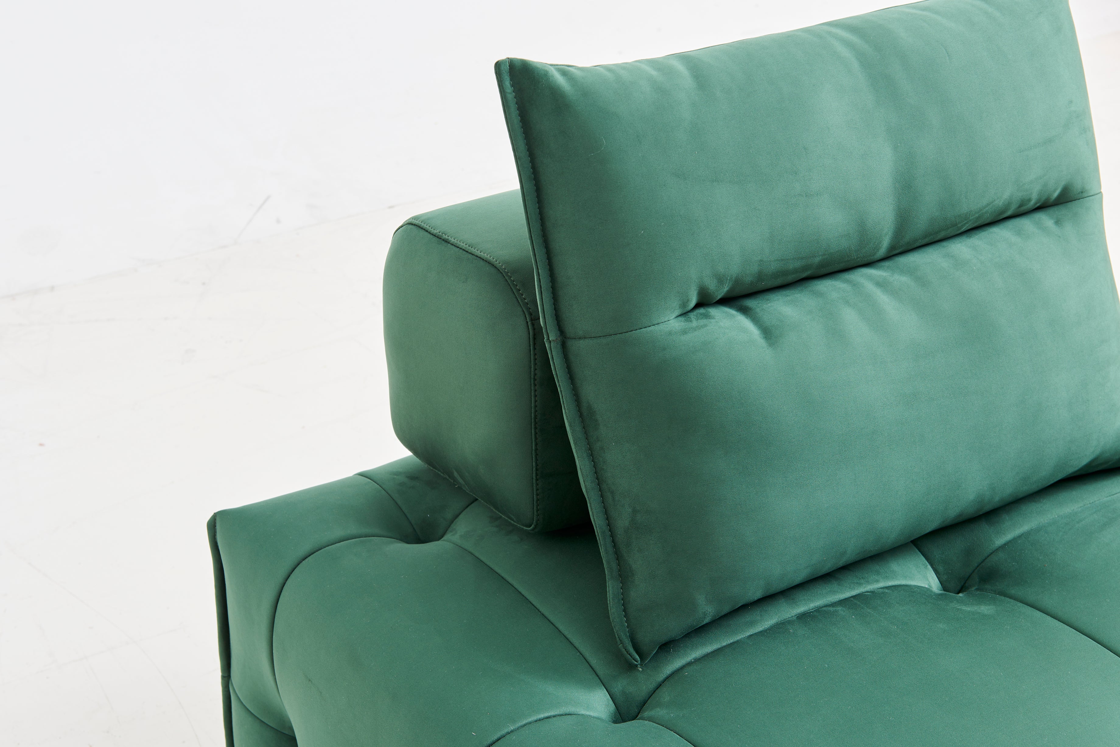 Single Modern Modular Relaxing Accent Lounge Sofa Chair - Green Fast shipping On sale