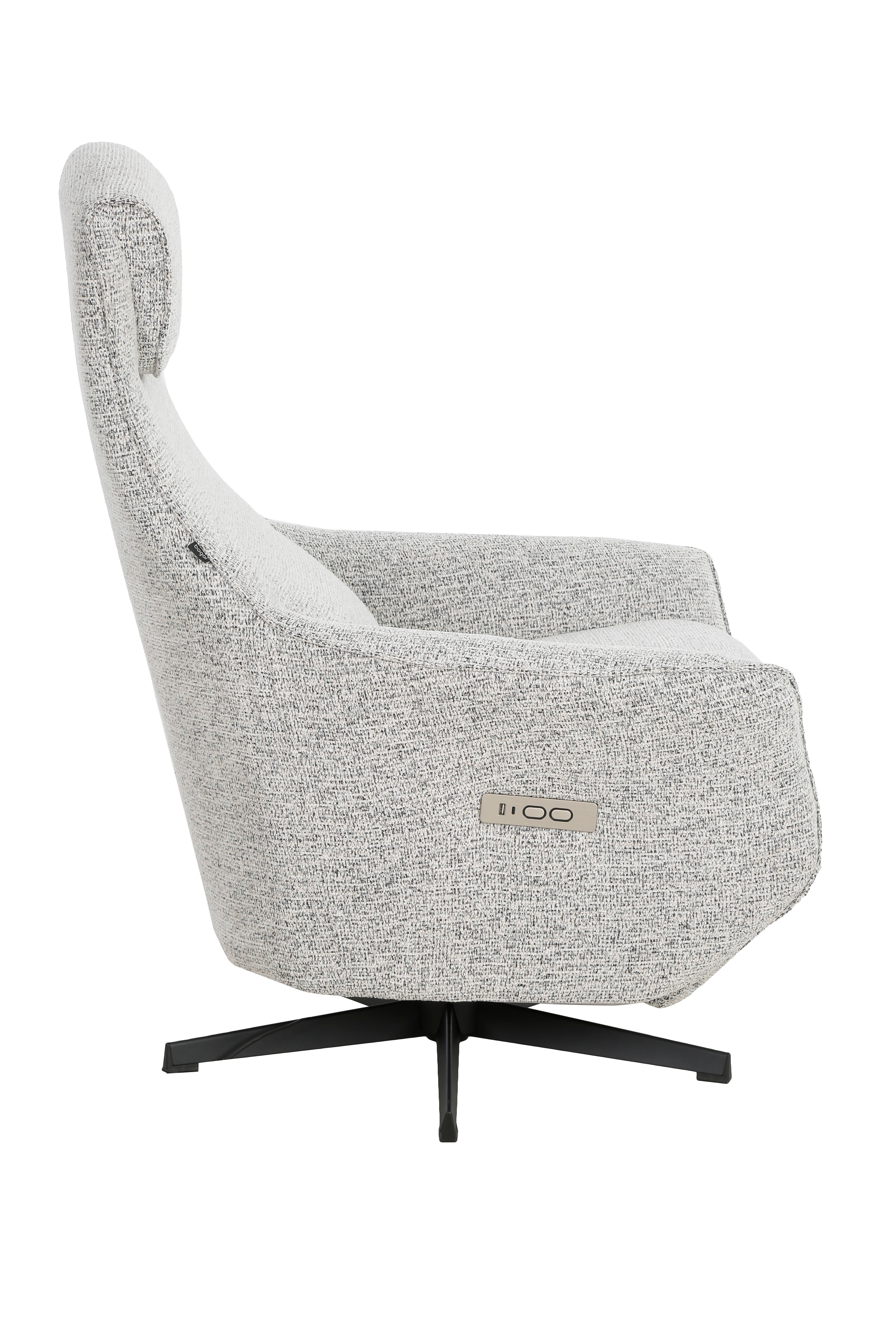 Fabric Electric Recliner Relaxing Lounge Accent Armchair - Light Grey Chair Fast shipping On sale