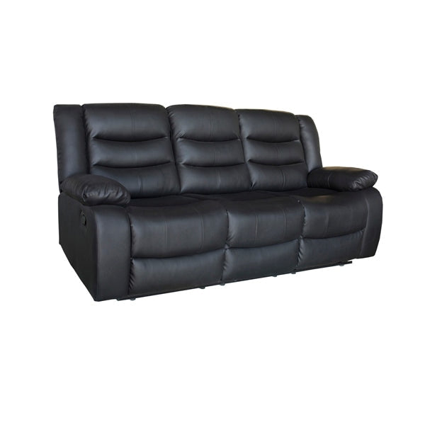 3 + 2 Seater Recliner Sofa In Faux Leather Lounge Couch in Black Chair Fast shipping On sale