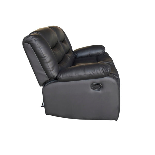 3 + 2 Seater Recliner Sofa In Faux Leather Lounge Couch in Black Chair Fast shipping On sale