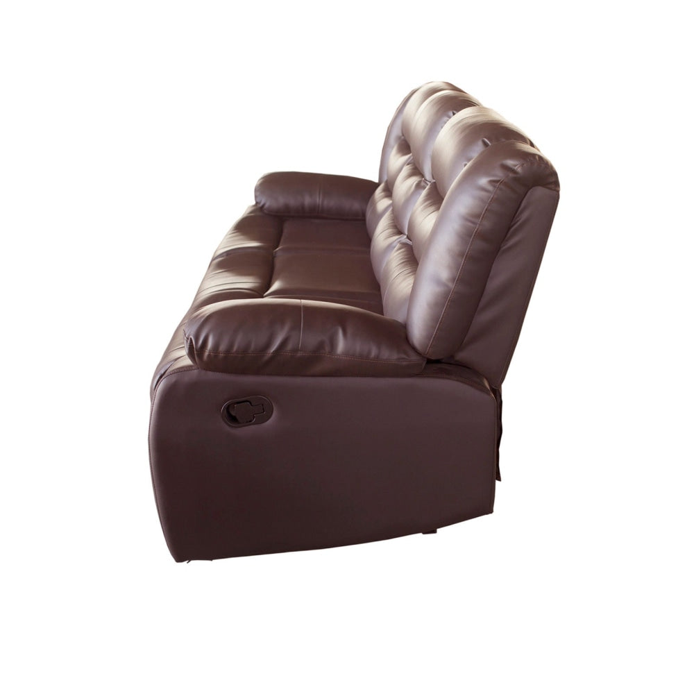 3 + 2 Seater Recliner Sofa In Faux Leather Lounge Couch in Brown Chair Fast shipping On sale