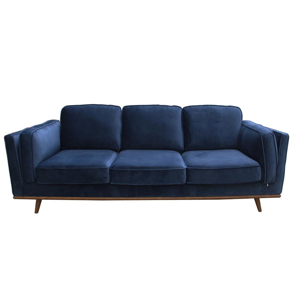 3 + 2 Seater Sofa BlueFabric Lounge Set for Living Room Couch with Wooden Frame Fast shipping On sale