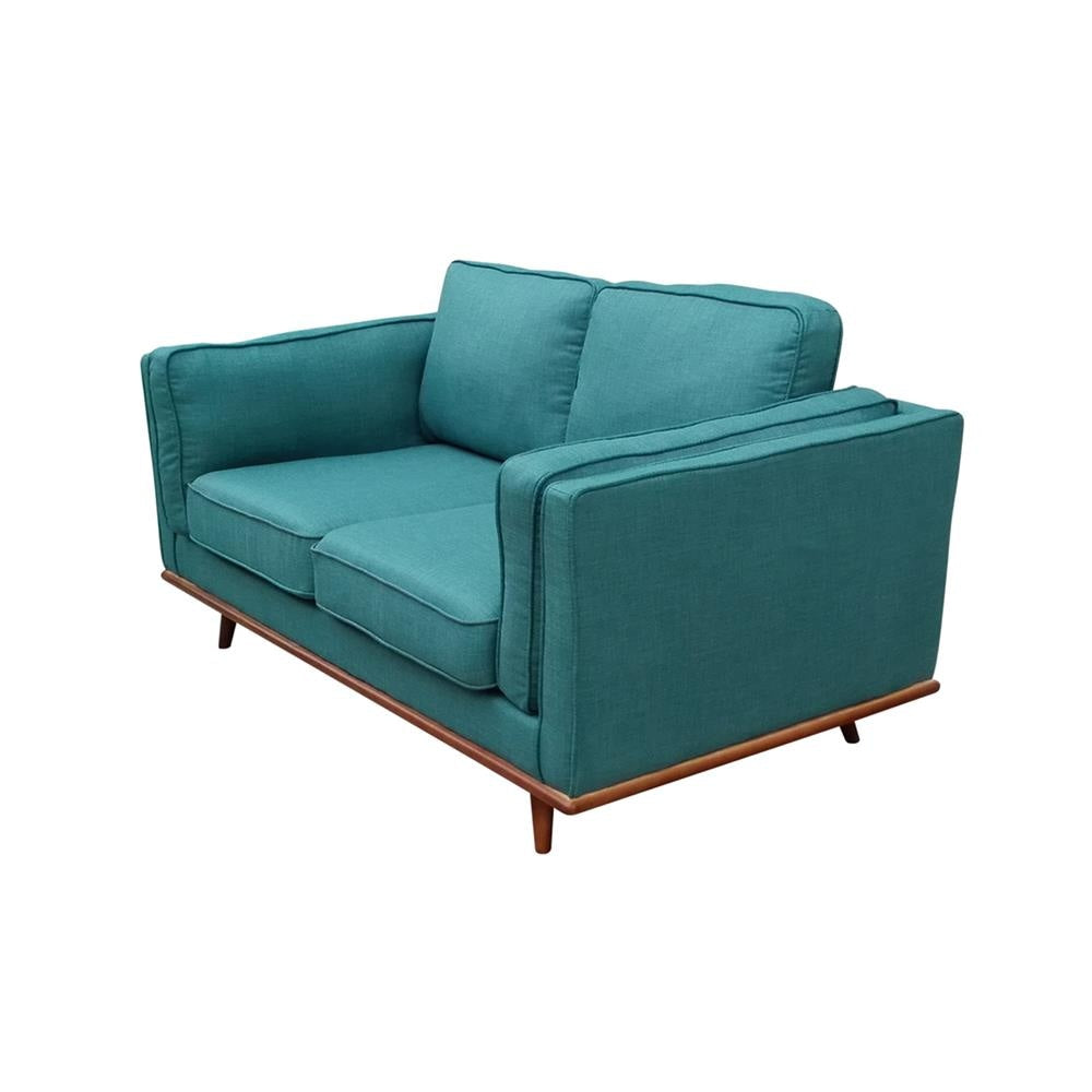 3 + 2 Seater Sofa Teal Fabric Lounge Set for Living Room Couch with Wooden Frame Fast shipping On sale