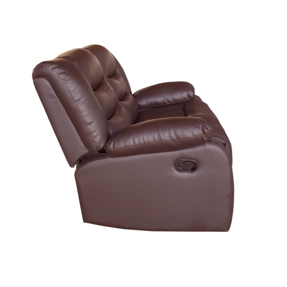3 + 2 + 1 Seater Recliner Sofa In Faux Leather Lounge Couch in Brown Chair Fast shipping On sale