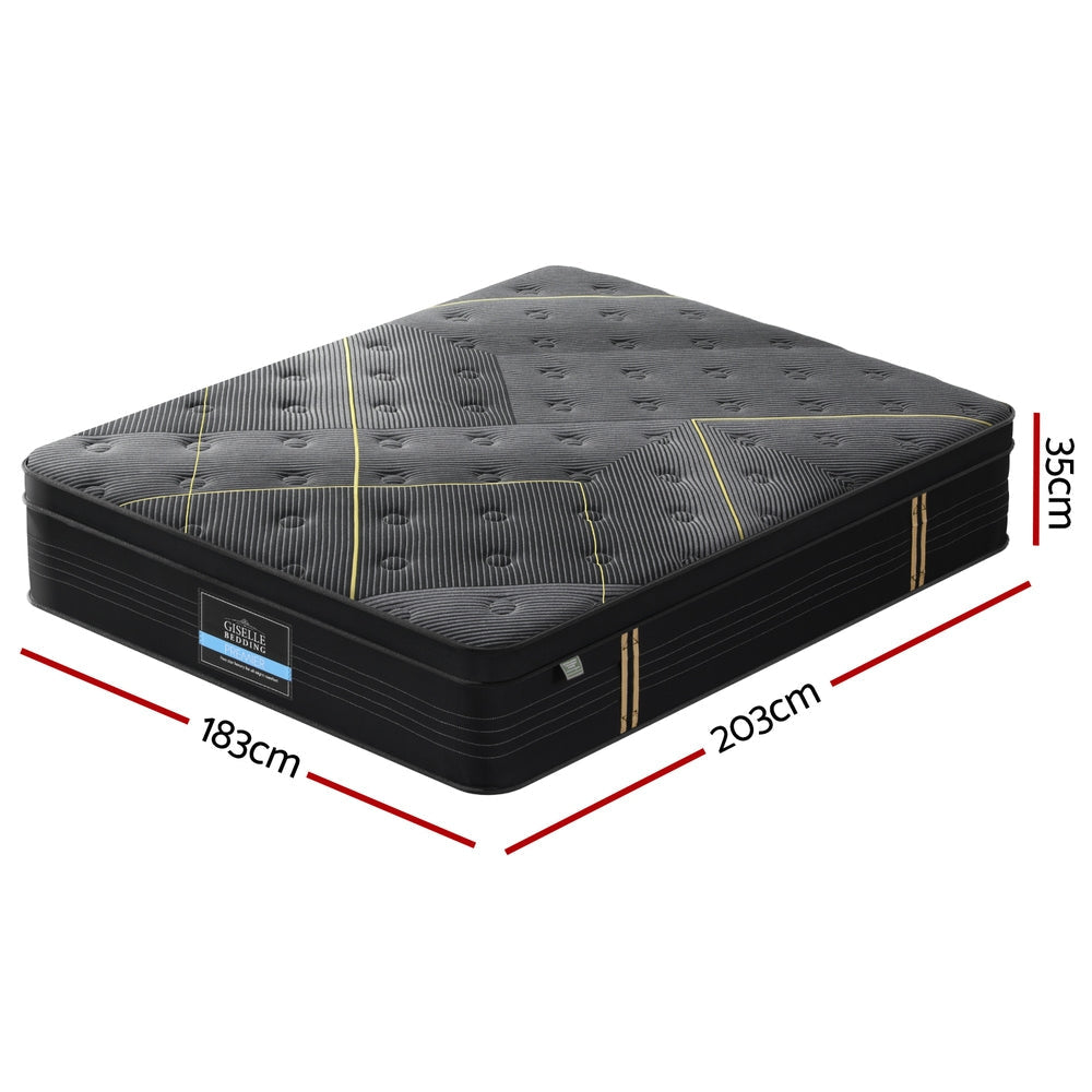 35cm Giselle Mattress King Bed Bamboo Pocket Firm Foam Fast shipping On sale