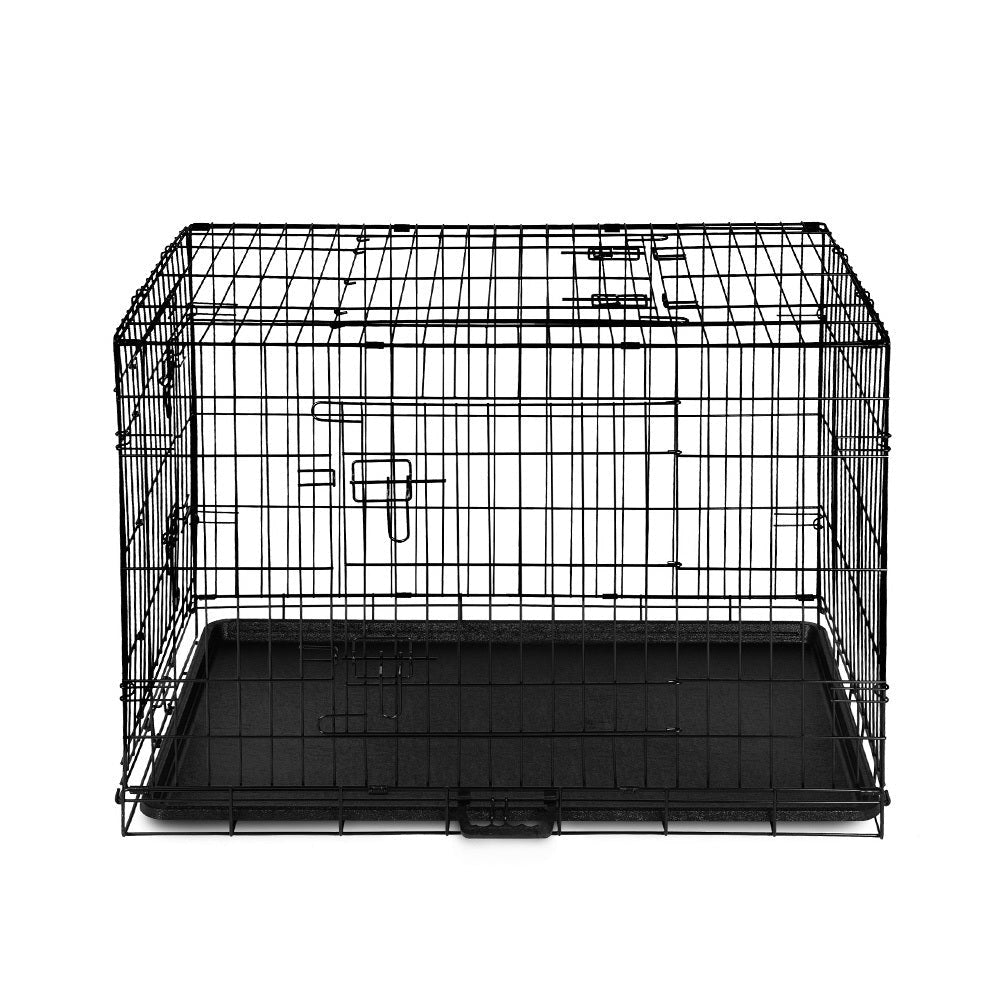 36inch Pet Dog Cat Fold Down Large Cage - Black Supplies Fast shipping On sale