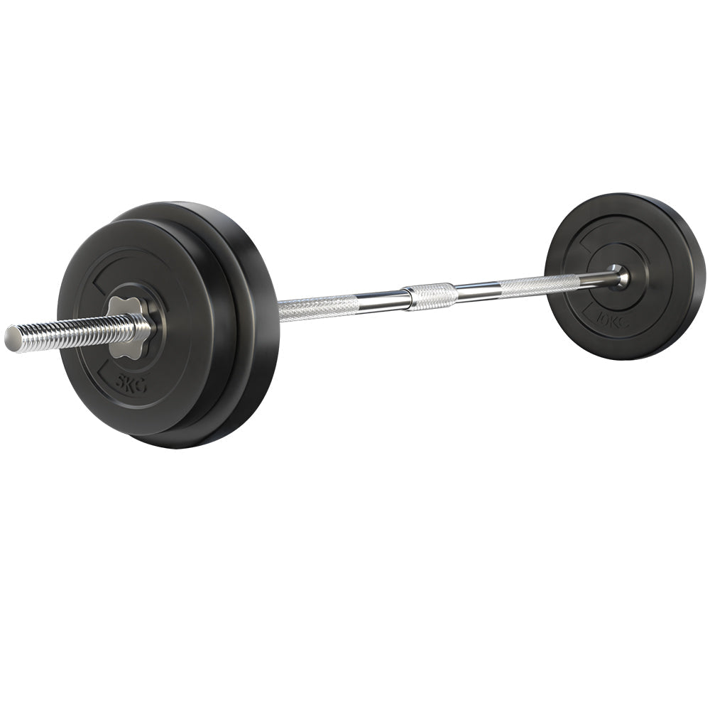 38KG Barbell Weight Set Plates Bar Bench Press Fitness Exercise Home Gym 168cm Sports & Fast shipping On sale