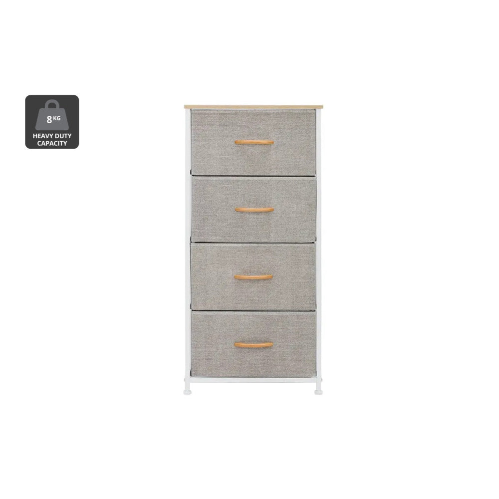 4 Drawer Storage Chest Beige Of Drawers Fast shipping On sale