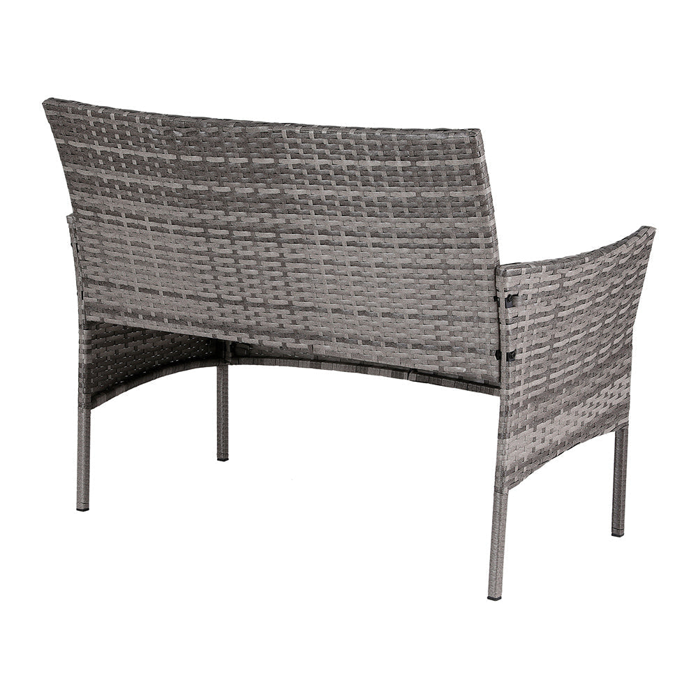 4 Seater Outdoor Sofa Set Wicker Setting Table Chair Furniture Grey Sets Fast shipping On sale