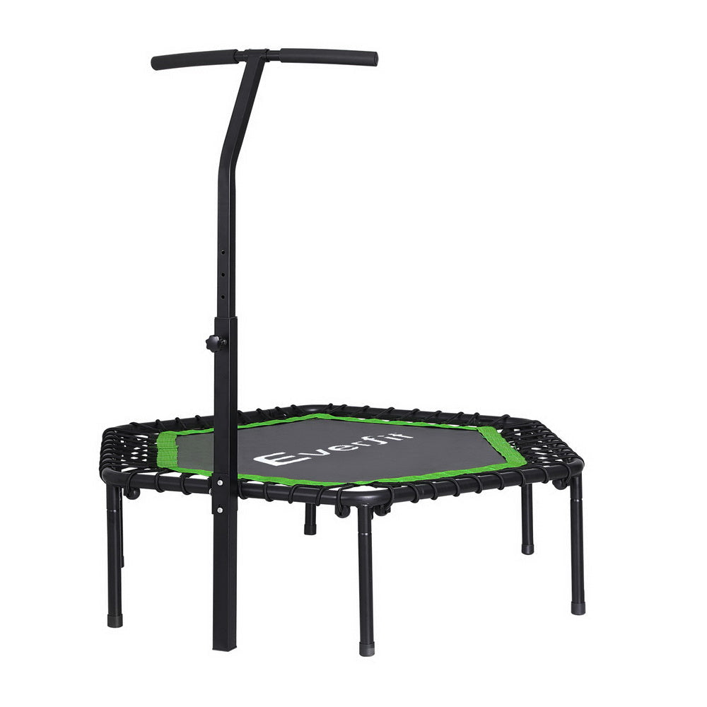 48inch Hexagon Trampoline Kids Exercise Adjustable Handrail Green Sports & Fitness Fast shipping On sale