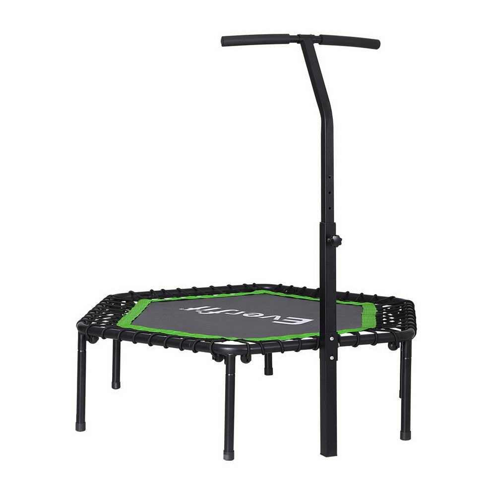 48inch Hexagon Trampoline Kids Exercise Adjustable Handrail Green Sports & Fitness Fast shipping On sale