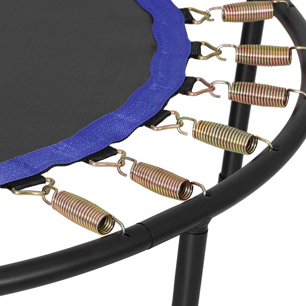 48inch Round Trampoline Kids Exercise Fitness Adjustable Handrail Blue Sports & Fast shipping On sale