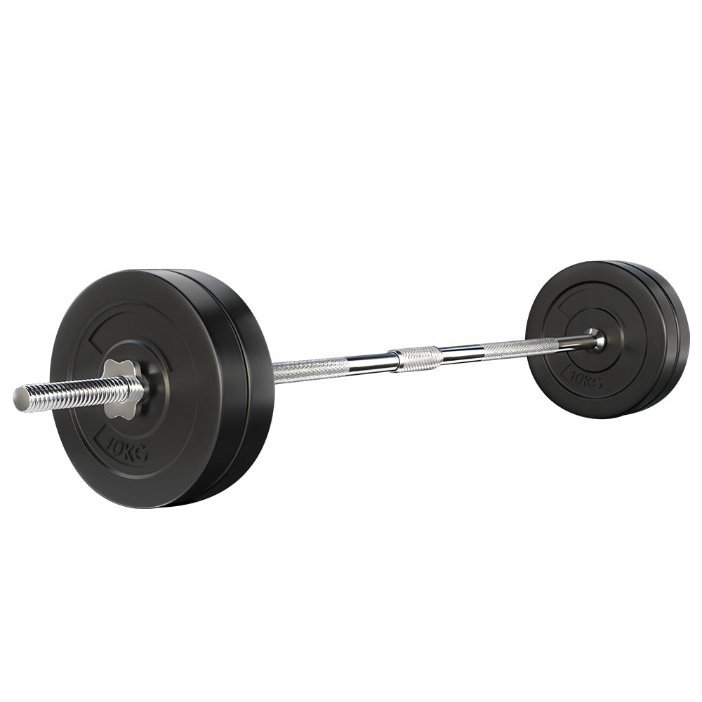48KG Barbell Weight Set Plates Bar Bench Press Fitness Exercise Home Gym 168cm Sports & Fast shipping On sale
