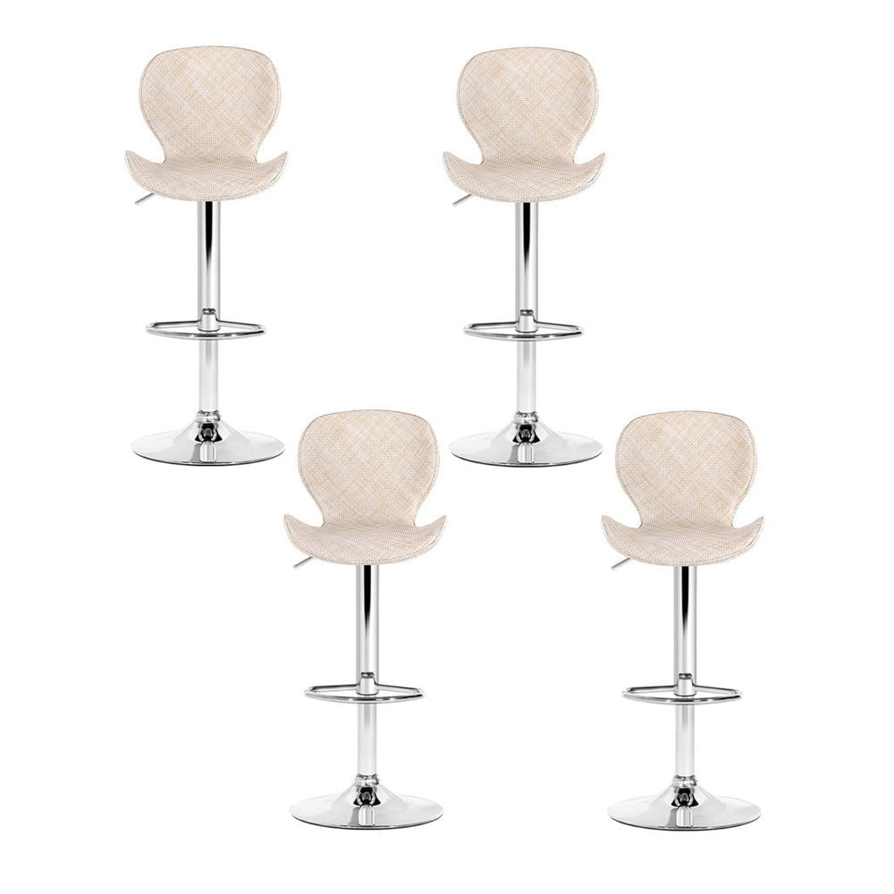Momentous Living - 4x Bar Stools Kitchen Swivel Gas Lift Counter Chair ...