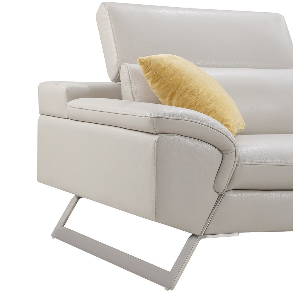 5 Seater Lounge Cream Colour Leatherette Corner Sofa Couch with Chaise Fast shipping On sale