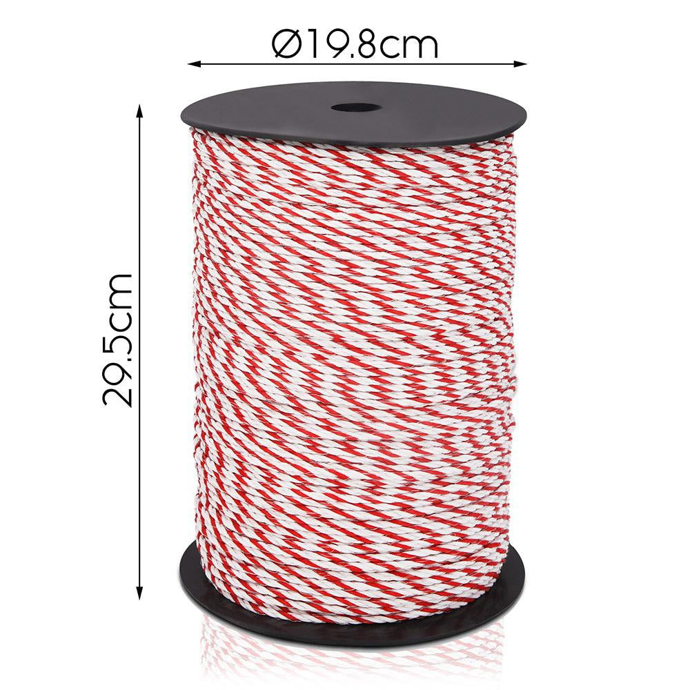 500m Stainless Steel Polywire Poly Tape Electric Fence Farm Supplies Fast shipping On sale