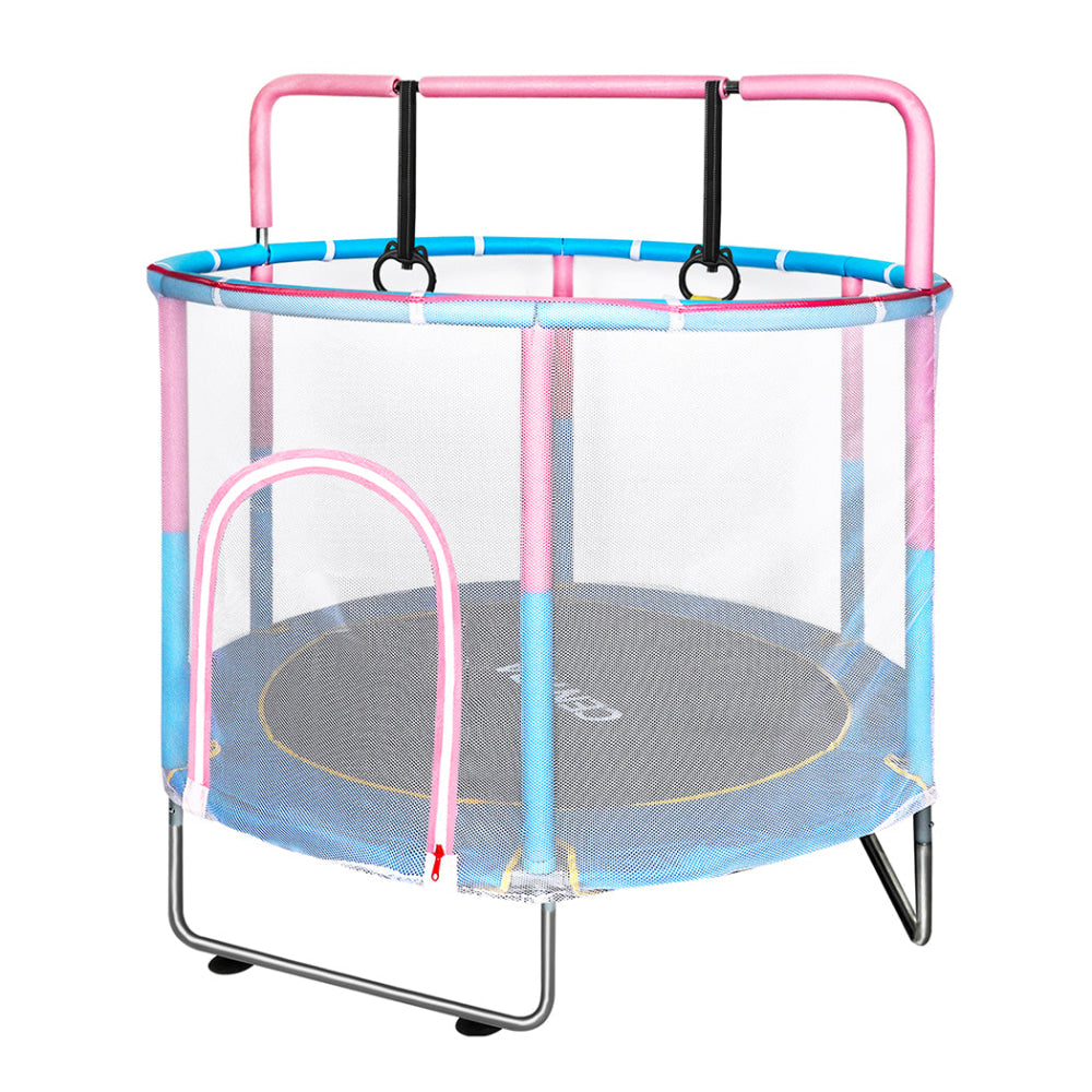 Enclosed Safety Net 100kg Capacity Silent Bounce (Pink) Sports Fitness Fast