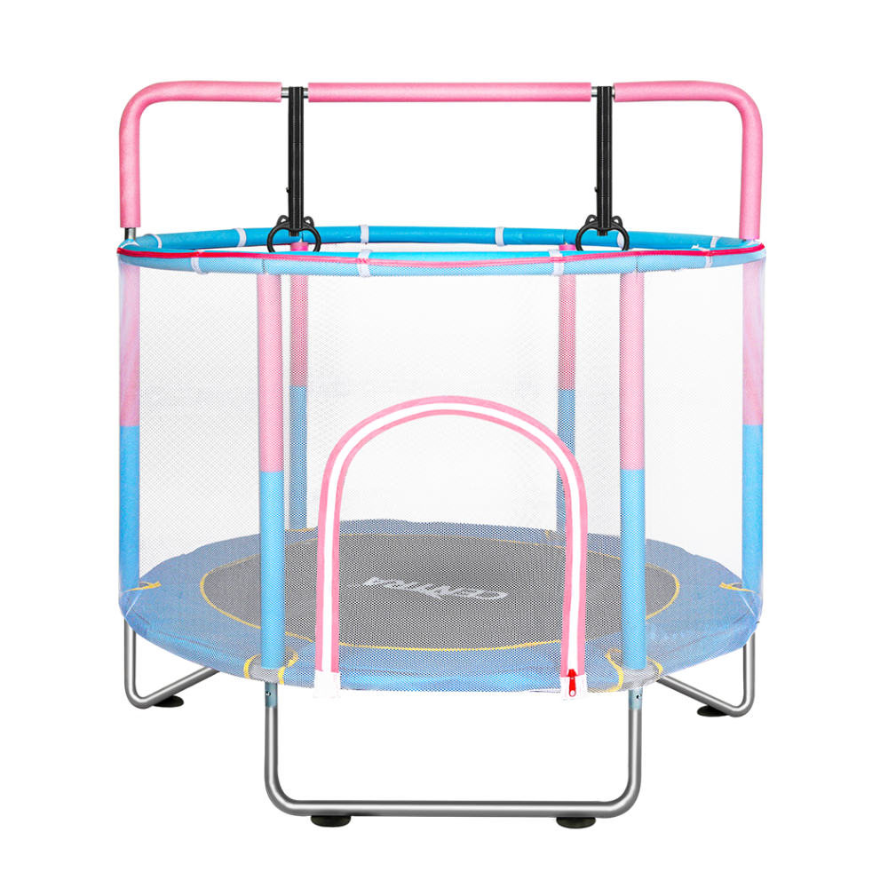 Enclosed Safety Net 100kg Capacity Silent Bounce (Pink) Sports Fitness Fast