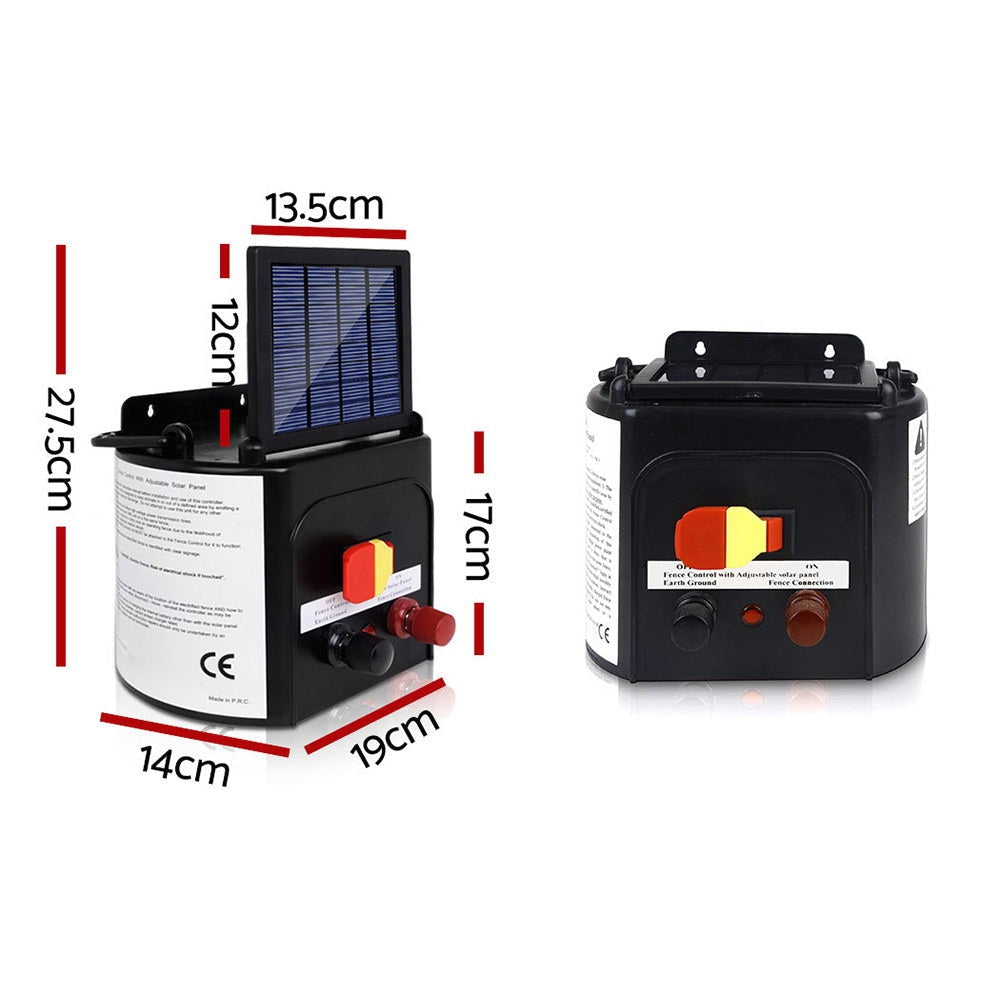 5km Solar Electric Fence Charger Energiser Farm Supplies Fast shipping On sale