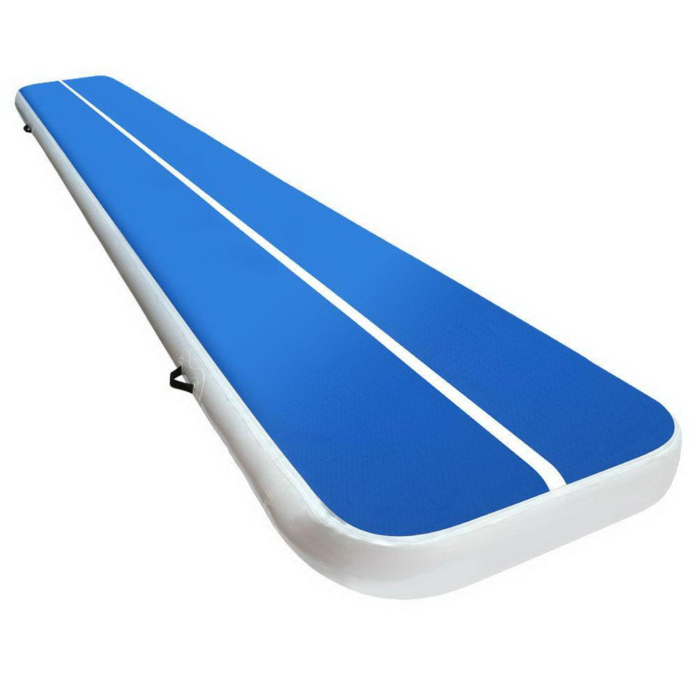 5m x 1m Inflatable Air Track Mat 20cm Thick Gymnastic Tumbling Blue And White Sports & Fitness Fast shipping On sale