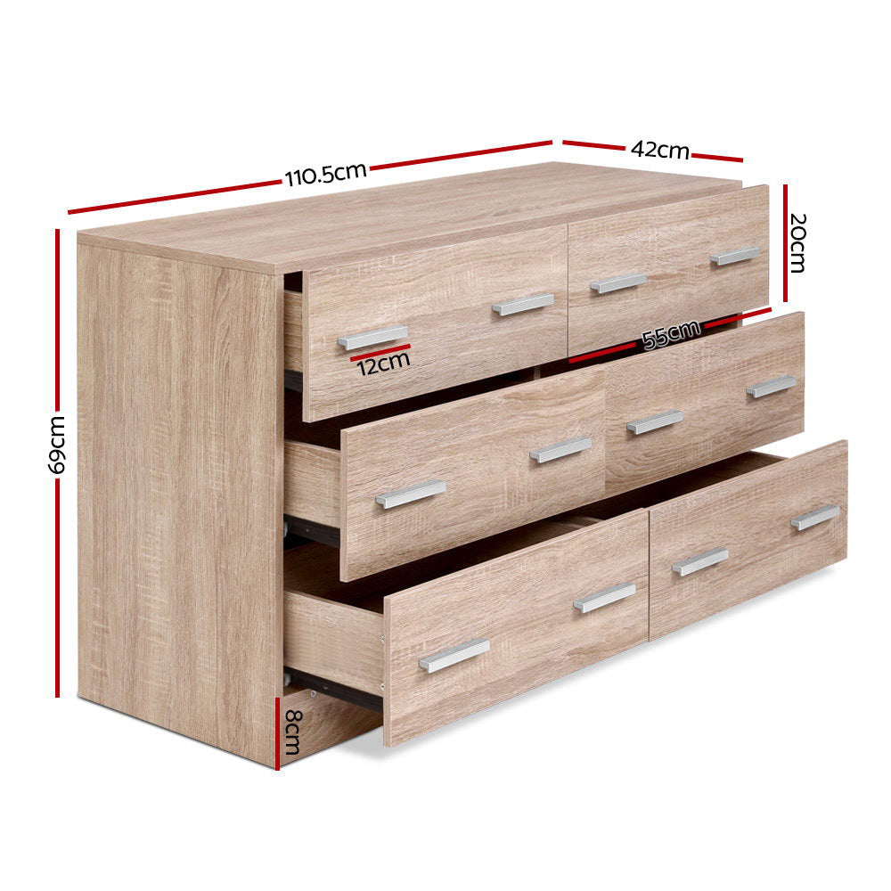 6 Chest of Drawers Cabinet Dresser Table Tallboy Lowboy Storage Wood Of Fast shipping On sale