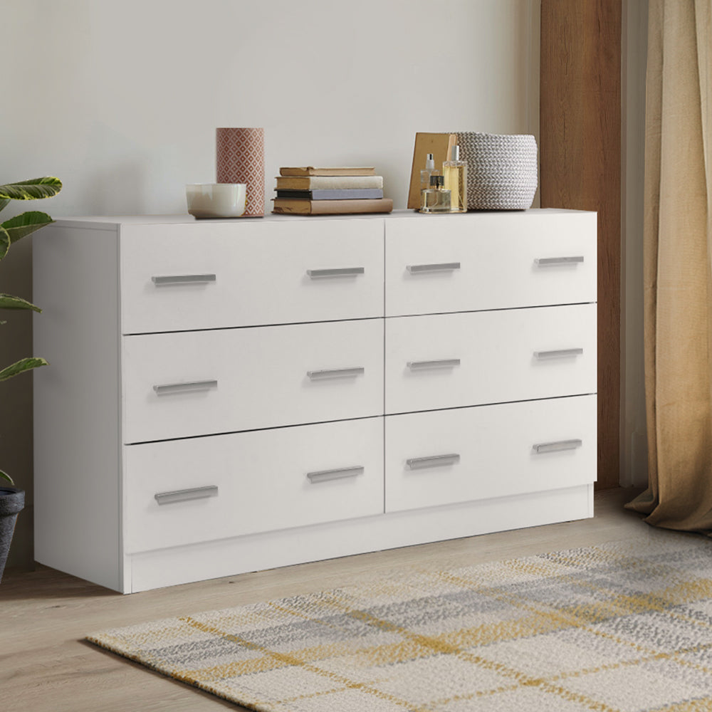 6 Chest of Drawers Cabinet Dresser Tallboy Lowboy Storage Bedroom White Of Fast shipping On sale
