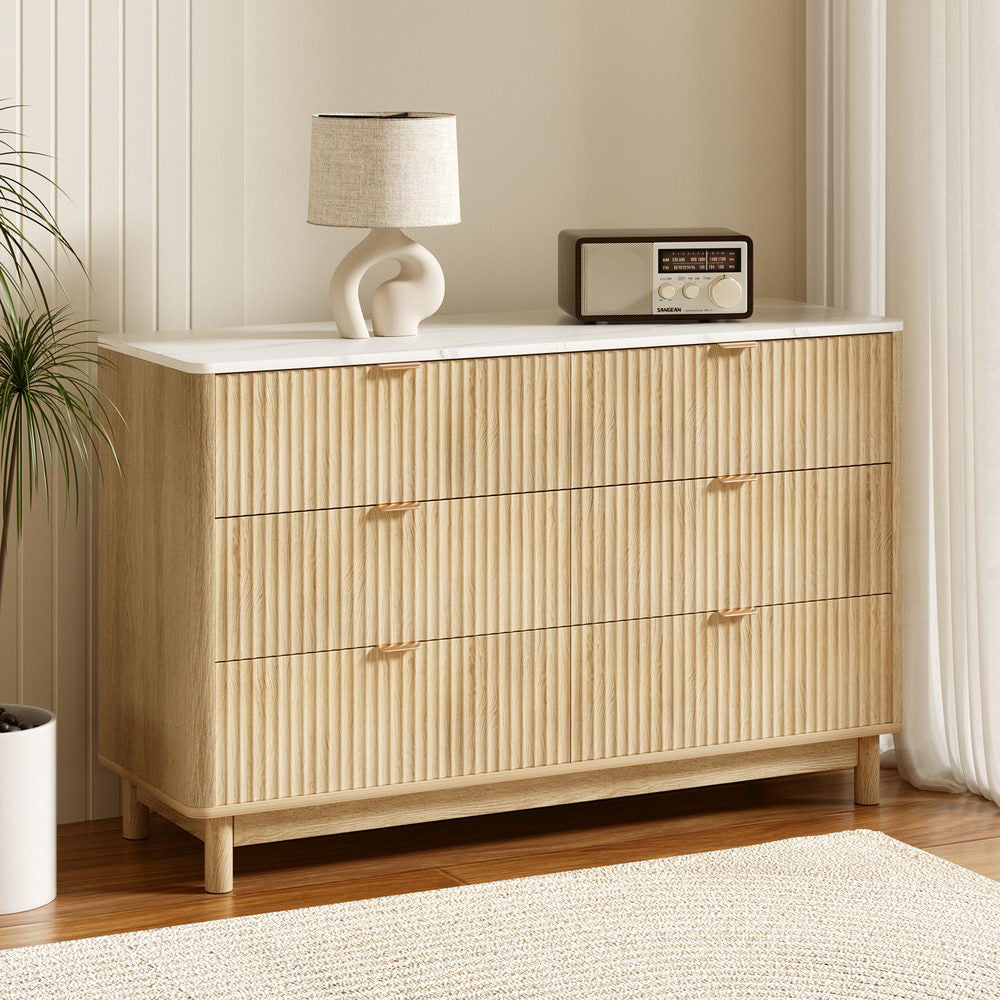 6 Chest of Drawers Dresser Table Pine Of Fast shipping On sale