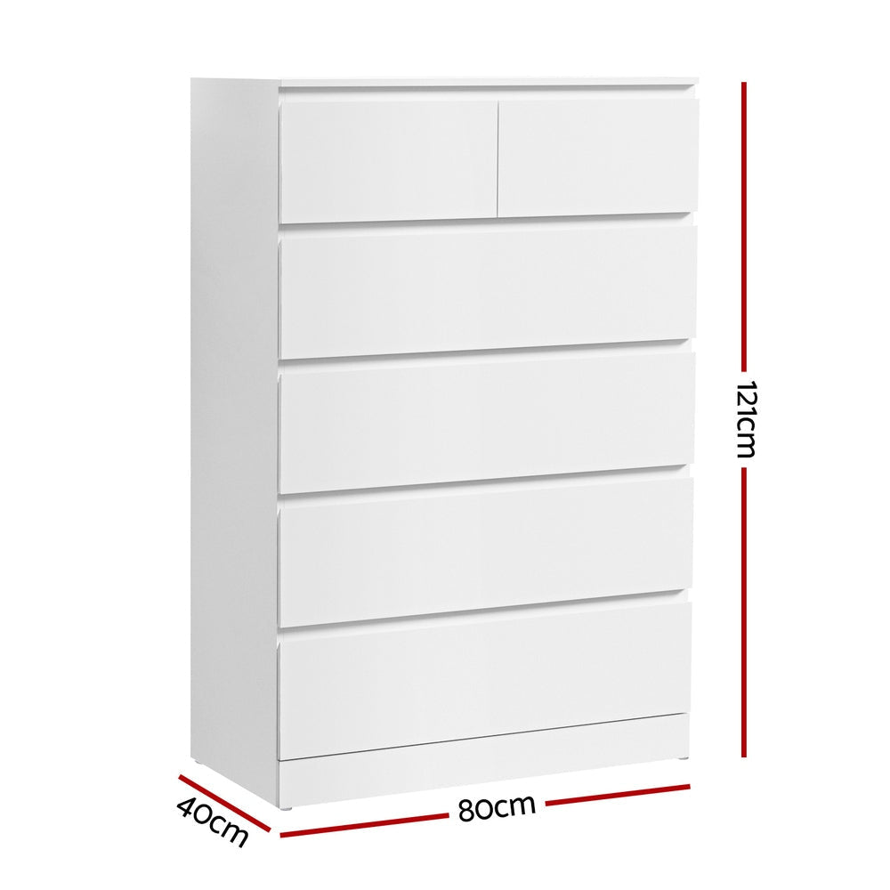 6 Chest of Drawers - PEPE White Of Fast shipping On sale