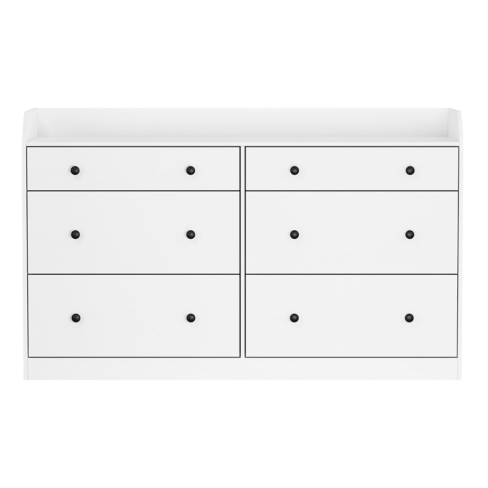 6 Chest of Drawers - PETE White Of Fast shipping On sale