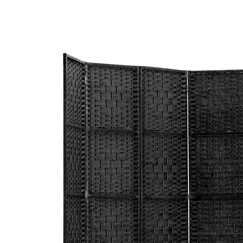 6 Panel Room Divider - Black Fast shipping On sale
