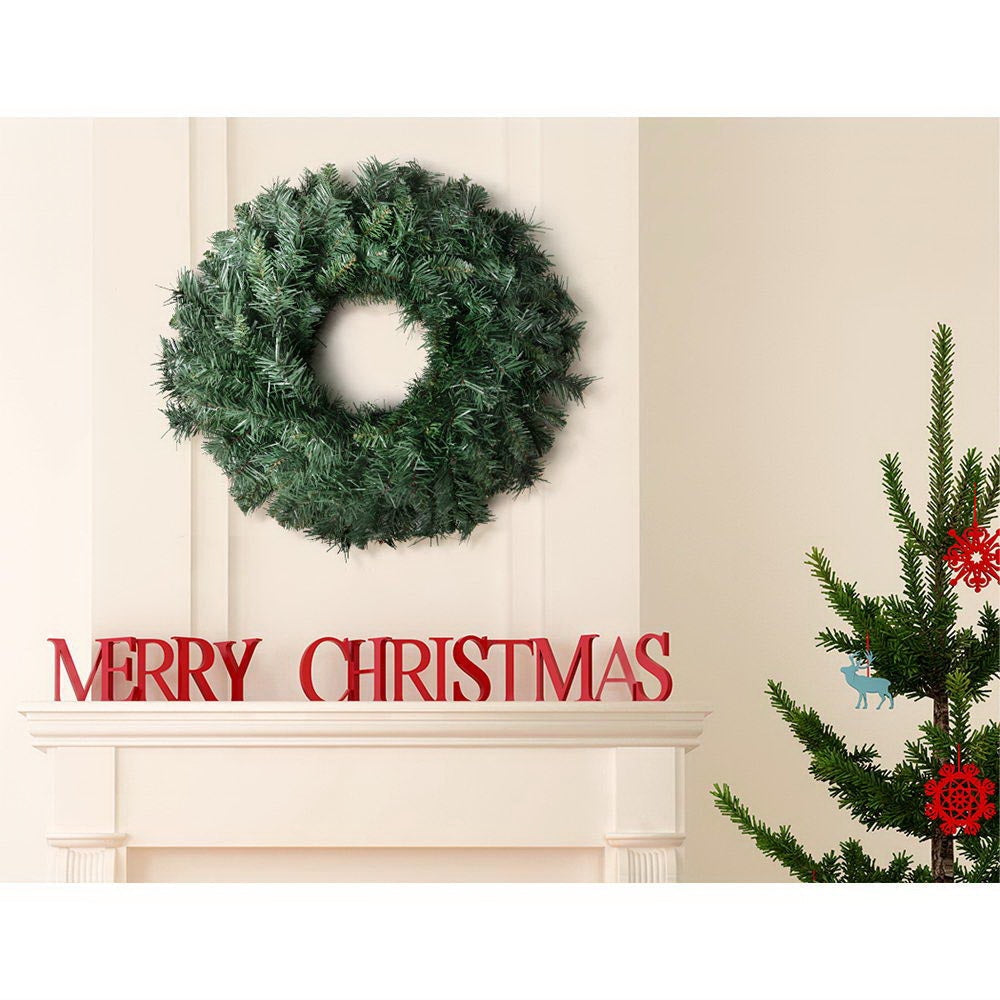 60cm Christmas Wreath - Green Fast shipping On sale