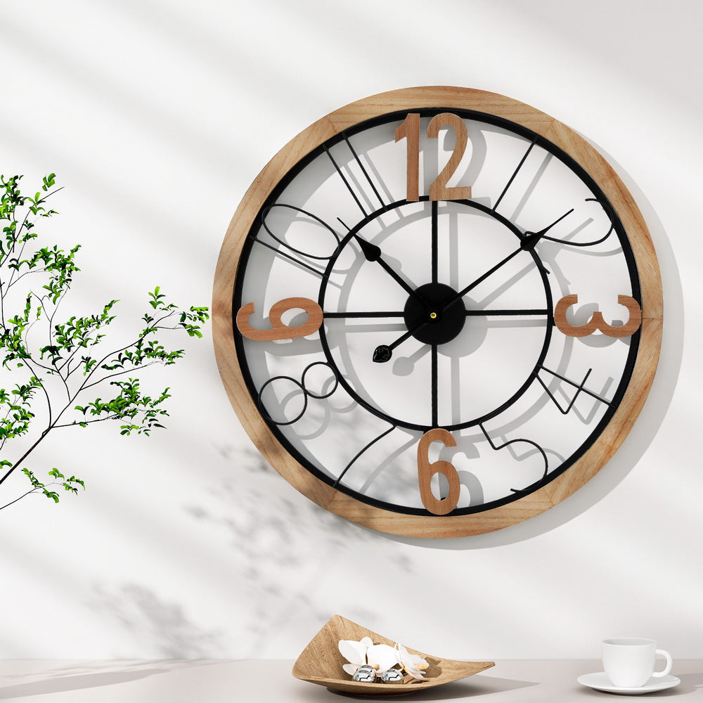 60CM Wall Clock Wooden Decor Fast shipping On sale