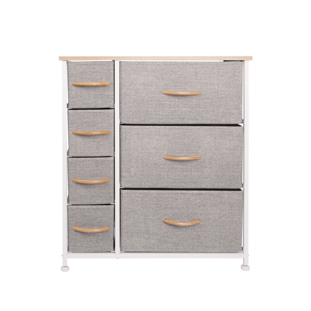 7-Tier Chest Of Drawer Storage Cabinet Light Grey Drawers Fast shipping On sale