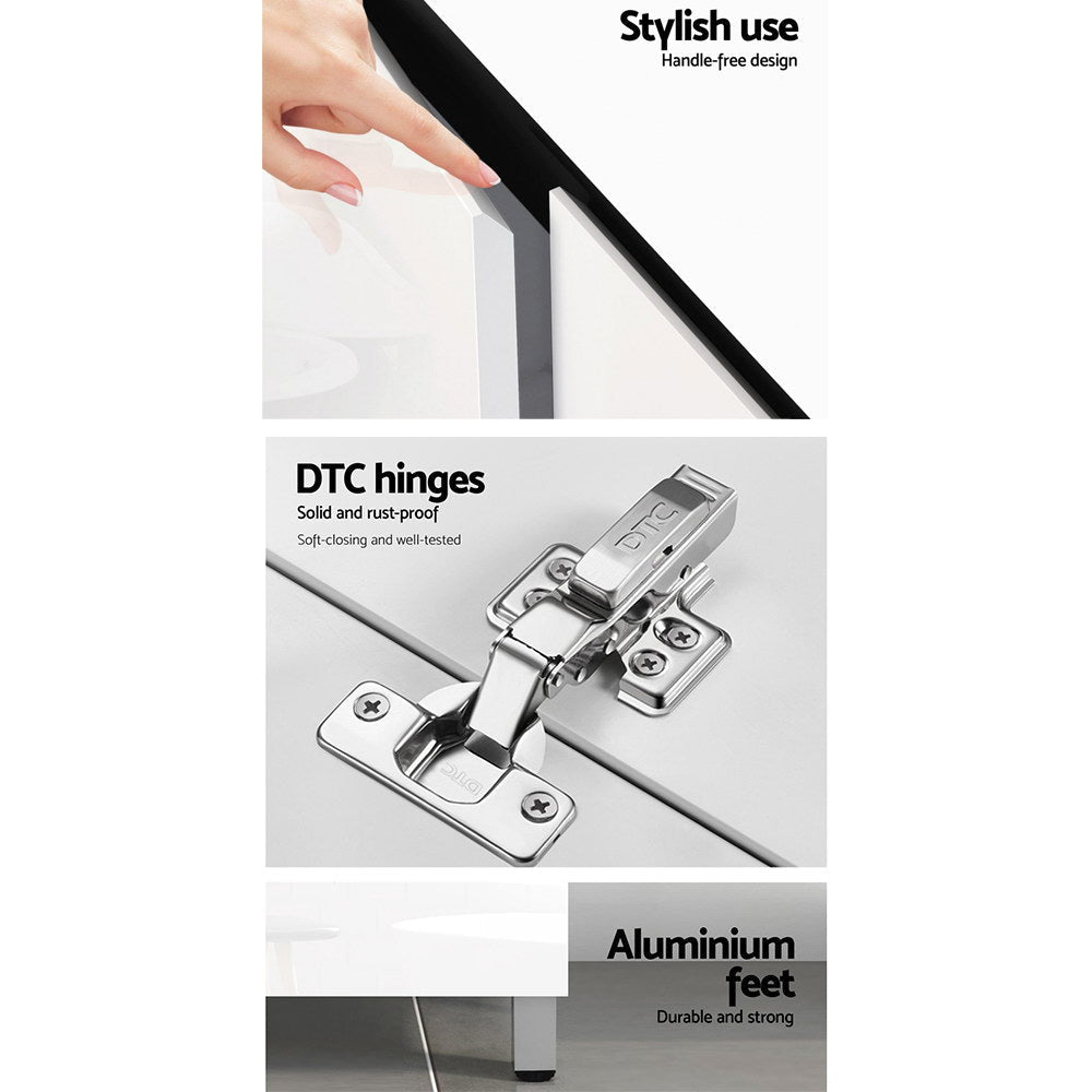 750mm Bathroom Vanity Cabinet Unit Wash Basin Sink Storage Freestanding White Fast shipping On sale