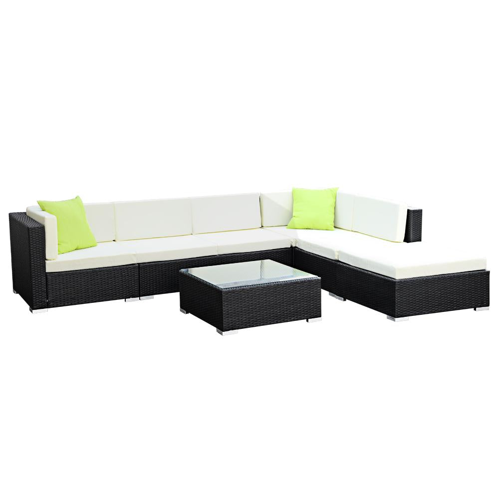 7PC Outdoor Furniture Sofa Set Wicker Garden Patio Pool Lounge Sets Fast shipping On sale