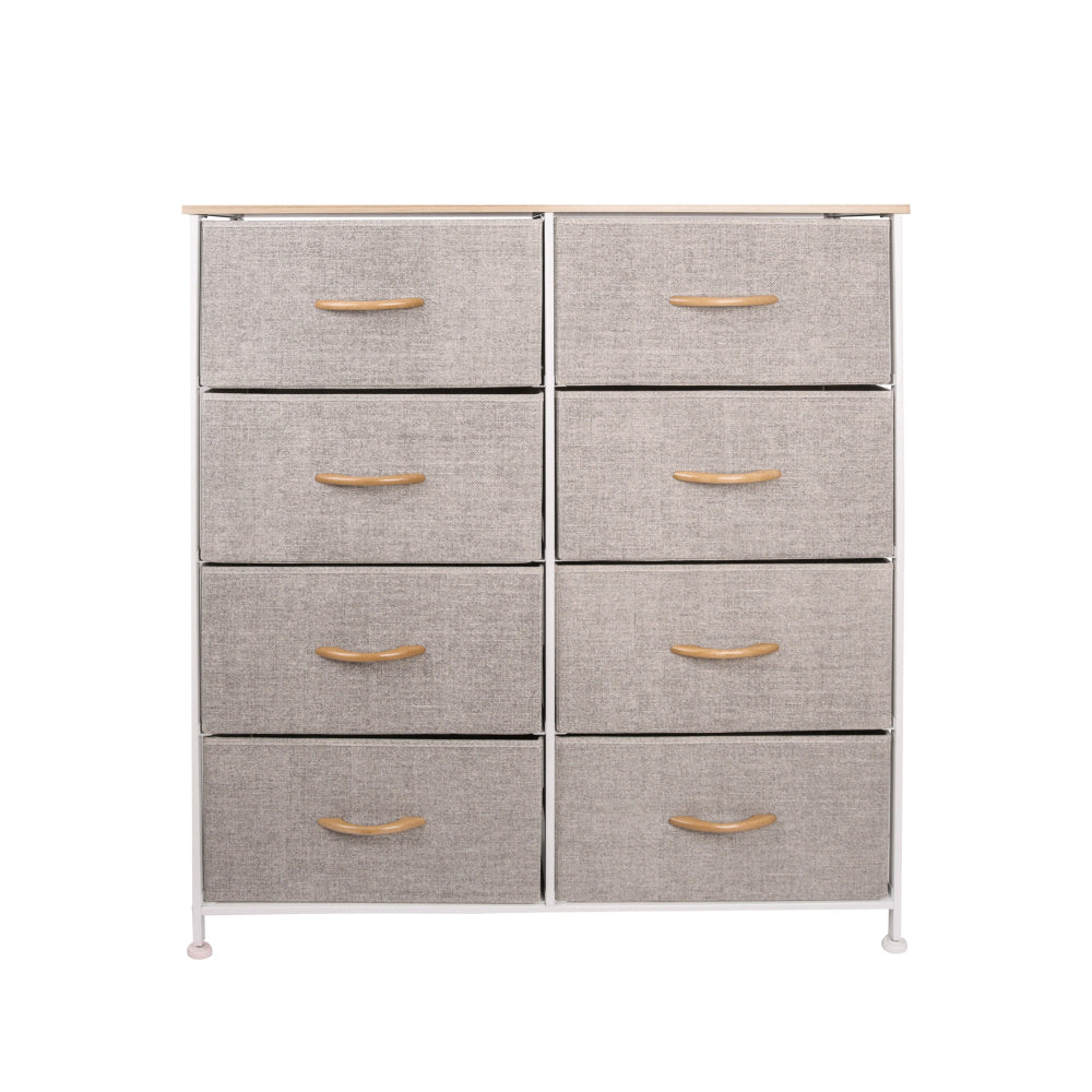 8 Drawer Storage Chest Beige Of Drawers Fast shipping On sale