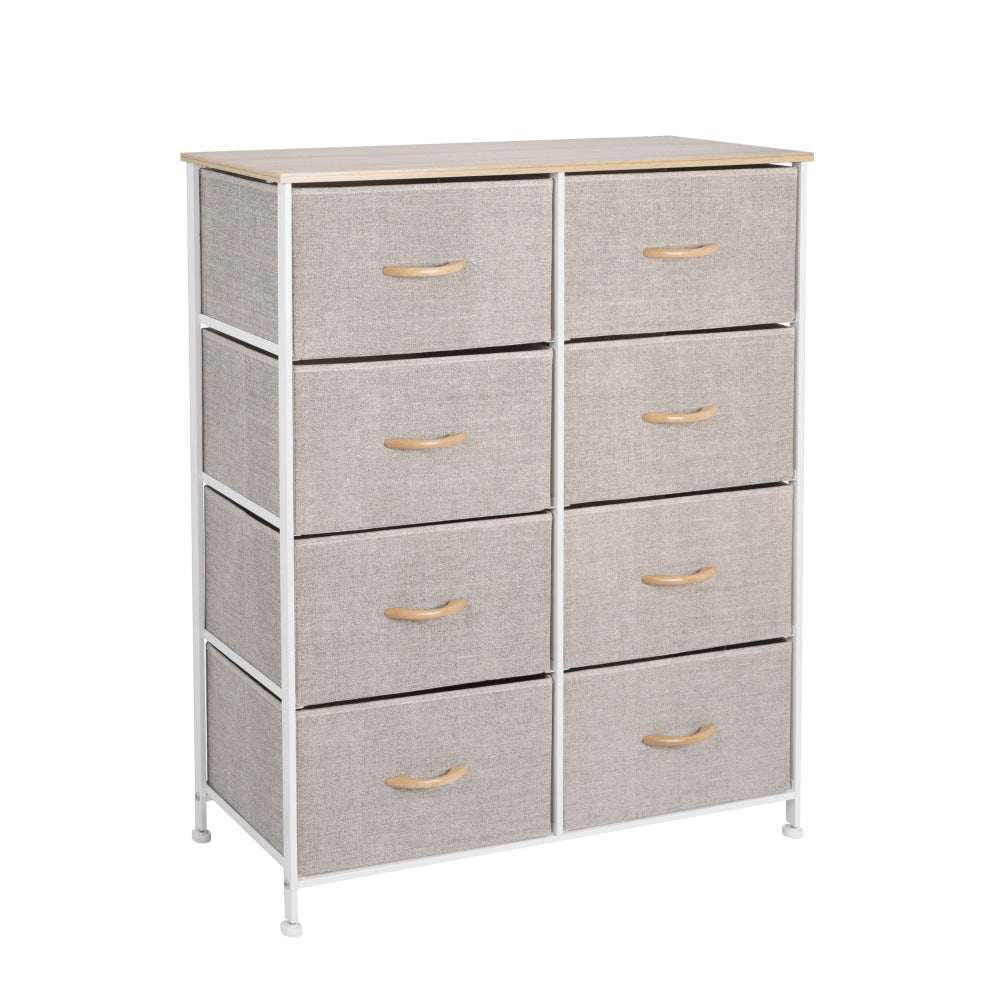 8 Drawer Storage Chest Beige Of Drawers Fast shipping On sale