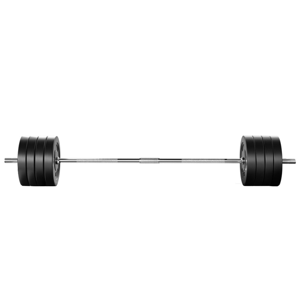 88KG Barbell Weight Set Plates Bar Bench Press Fitness Exercise Home Gym 168cm Sports & Fast shipping On sale