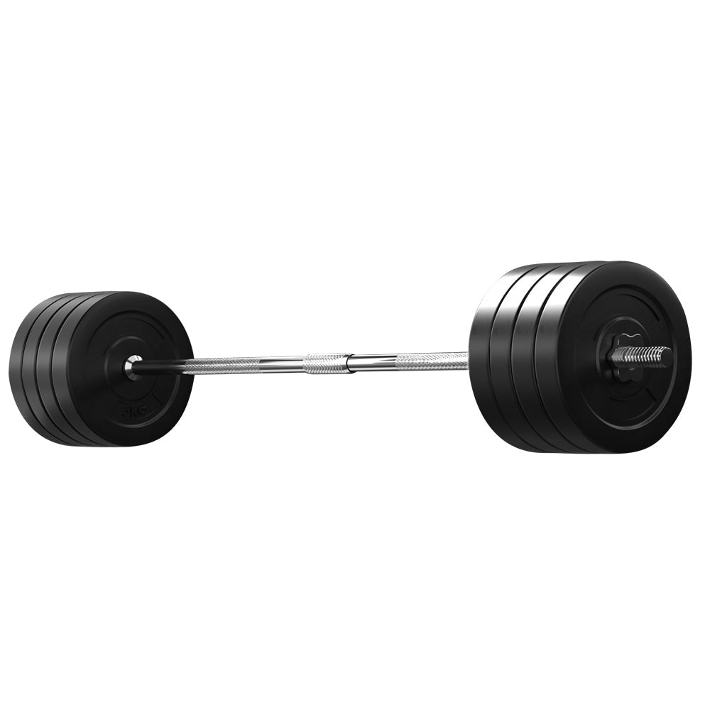 88KG Barbell Weight Set Plates Bar Bench Press Fitness Exercise Home Gym 168cm Sports & Fast shipping On sale